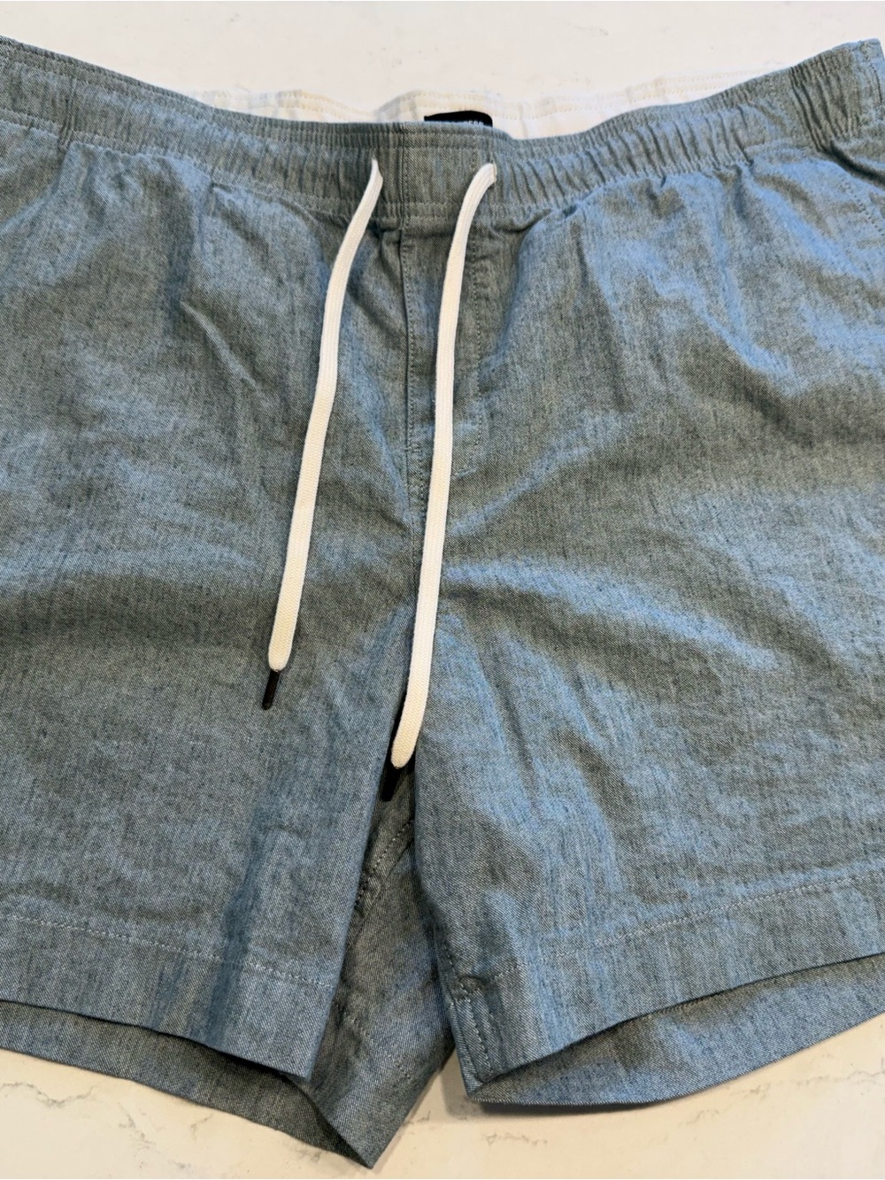 Men's Express Blue Drawstring Casual Shorts - XL